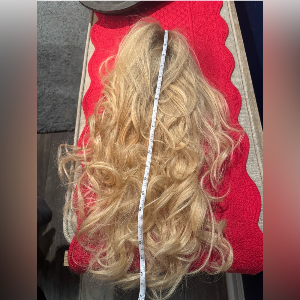 Human Hair Wig by Raquel Welch Hand Tied Top Blonde Rooted STUNNING HIGH-END WIG - Picture 12 of 15